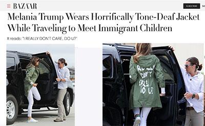 melania trump character i don't care do you when visiting immigrant children marie antoinette melania trump and children