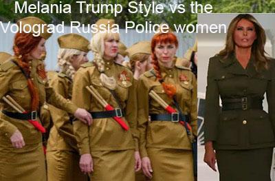 melania trump in russian volograd like police women's outfit at the republican national convention rnc 2020