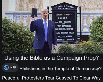 rnc republican naitonal convention speakers use god as prop phony religiousness by Trump republican national convention 2020