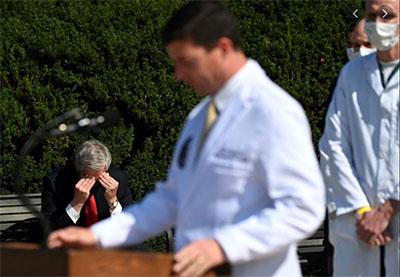 trump hospital visit was a hoax trump fakes hospital visit to turn around campaign in polls 