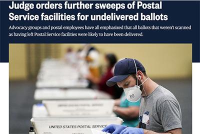 trump cheating 2020 election mail fraud trump dejoy usps mail fraud by trump campaign?