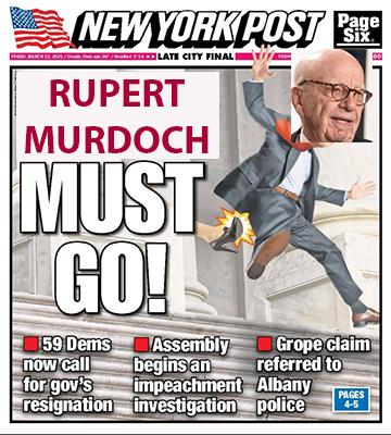 andrew cuomo's troubles nursing homes harassment governor cuomo murdoch fox wsj ny post