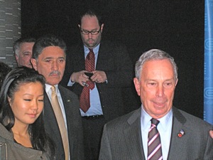 mayor michael bloomberg in queens 2008