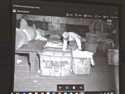 laundry operations of pennsylvania railroad in sunnyside Yard circa 1947