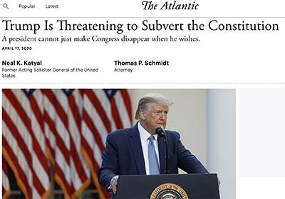 lawless president with no respect for constitution trump 