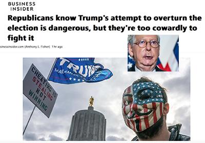trump tries to steal the election even though AG bill barr & DHS Krebs says it was a fair election