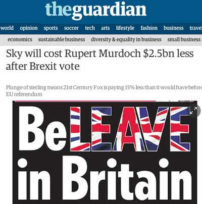 fox news propagandist ploy by sun & murdoch bid for sky broadcasting britain